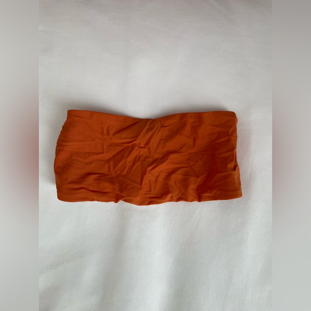 Jluxlabel Orange Bandeau Bikini Top - size M